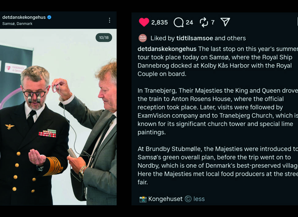 King Frederik trying the Kepler Advanced